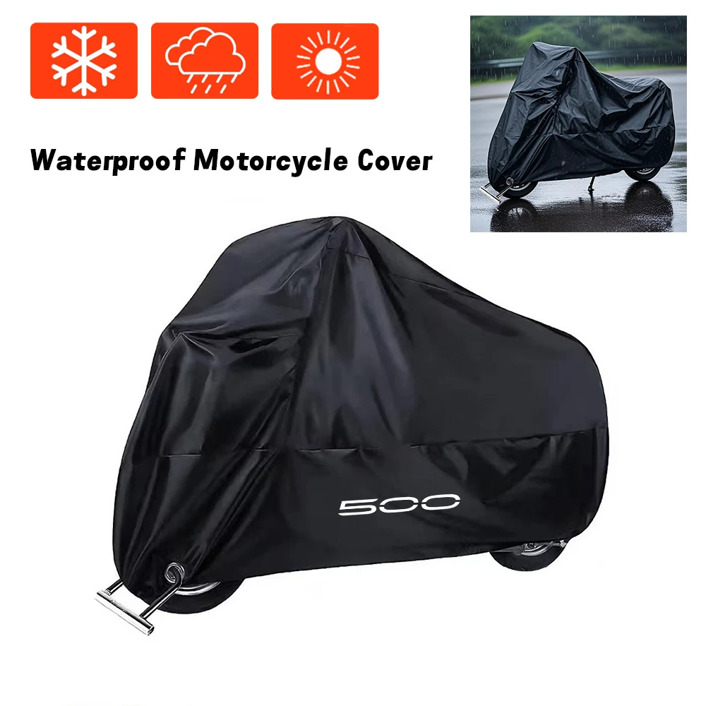 For Kawasaki Z500 Ninja500 Ninja Z 500 Black Motorcycle Cover Waterproof Rain Cover