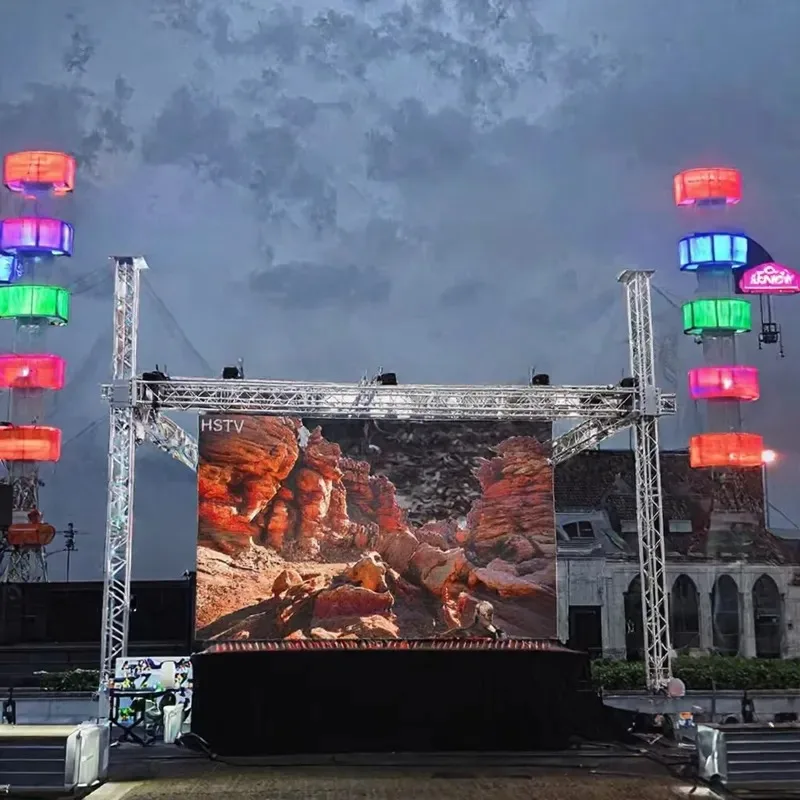P3.91 P4.81 LED display 500 x 500mm, high brightness high definition panel, suitable for stage event rental, church