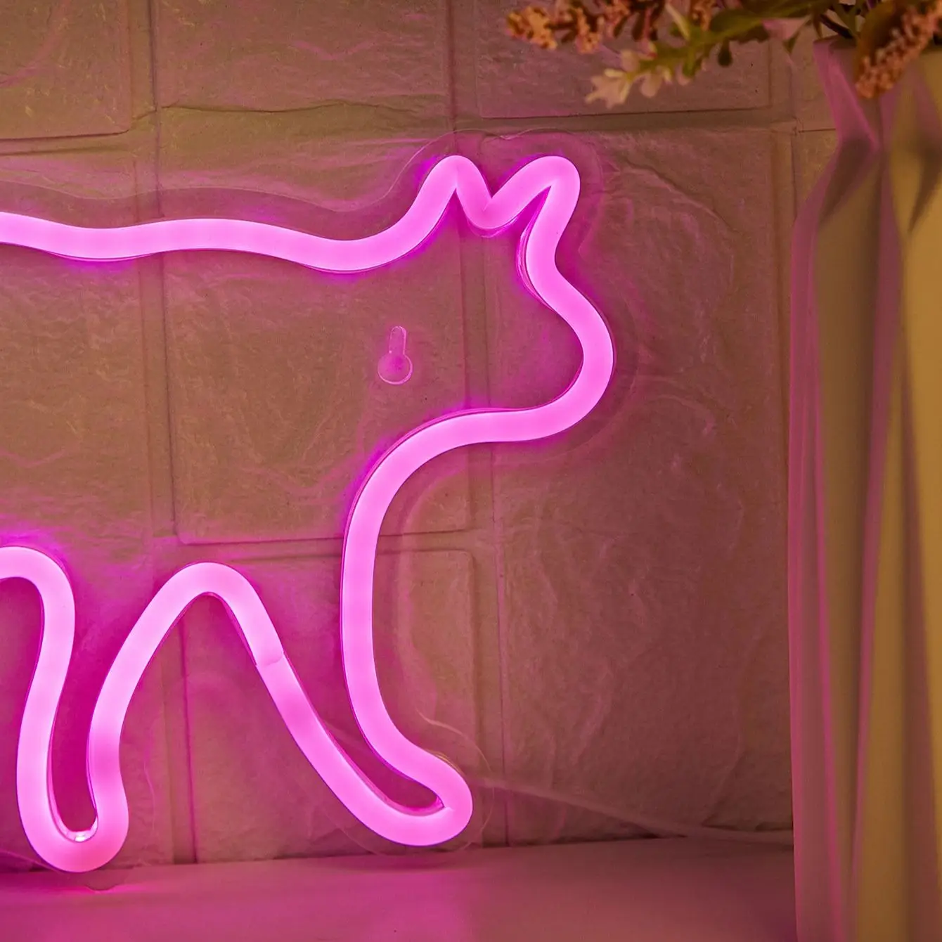 Chi-buy LED Neon Cute Cat USB Powered Neon Signs Night Light 3D Wall Art & Game Room Bedroom Party Decor Lamp Signs