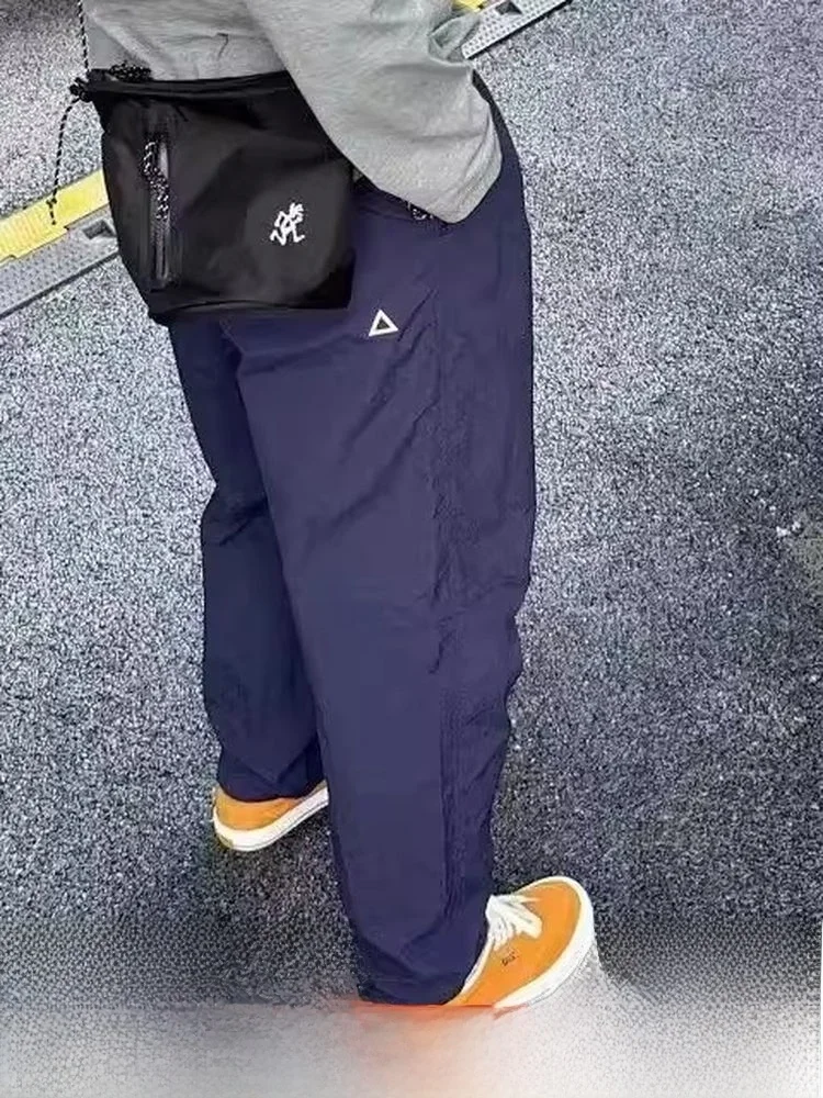 

Qui Dry Full Nylon Fabric Outdoor Breathable Casual Pants e Label System Spring Autumn Leisure Trousers Men's Faion