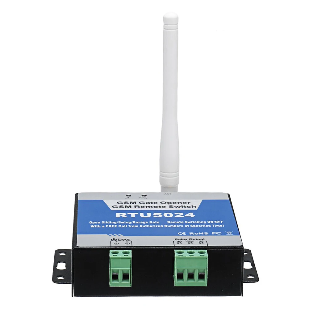 RTU5024 ชุดควบคุมการเข้าถึง GSM โปรแกรมไร้สายประตู 850/900/1800/1900MHz 4G US/EU ปลั๊กอุปกรณ์รักษาความปลอดภัยภายในบ้าน