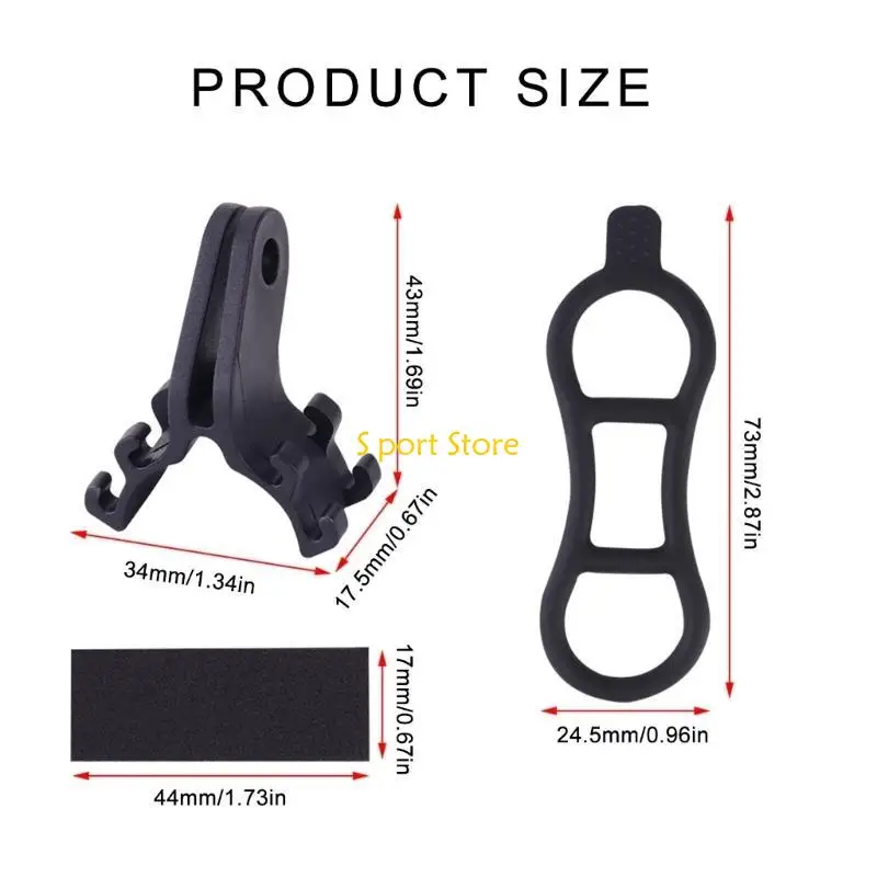 U2JB دراجات الضوء حامل الشعلة حامل مشبك الدراجات مشابك ضوئية حامل الشعلة #6