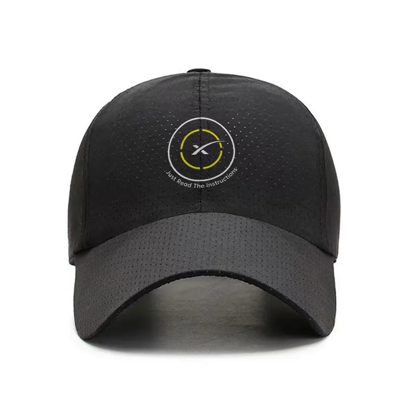 Space X Logo Quick Dry Baseball Cap Outdoor Breathable Adjustable Sun Hat