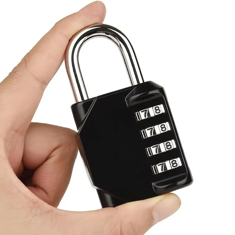 4 Digit Padlock Password Locks Zinc Alloy Weatherproof Lock Outdoor Mechanical Lock For School Gym Locker/FenceHasp Secur