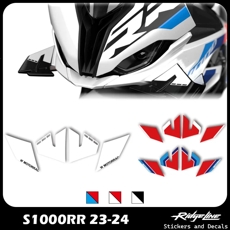 

For BMW S1000RR HP4 2023 2024 New Motorcycle Fairing Side Stickers Wing Stickers Decals