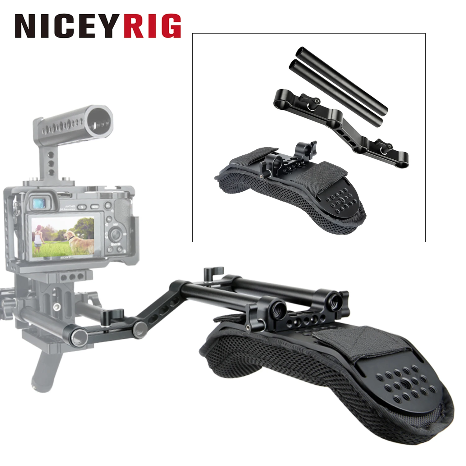 niceyrig-Epaulette-de-support-pour-appareil-photo-avec-rail-de-15-mm-et-tiges-en-alliage-d'aluminium-pour-rig-dslr-et-camescope