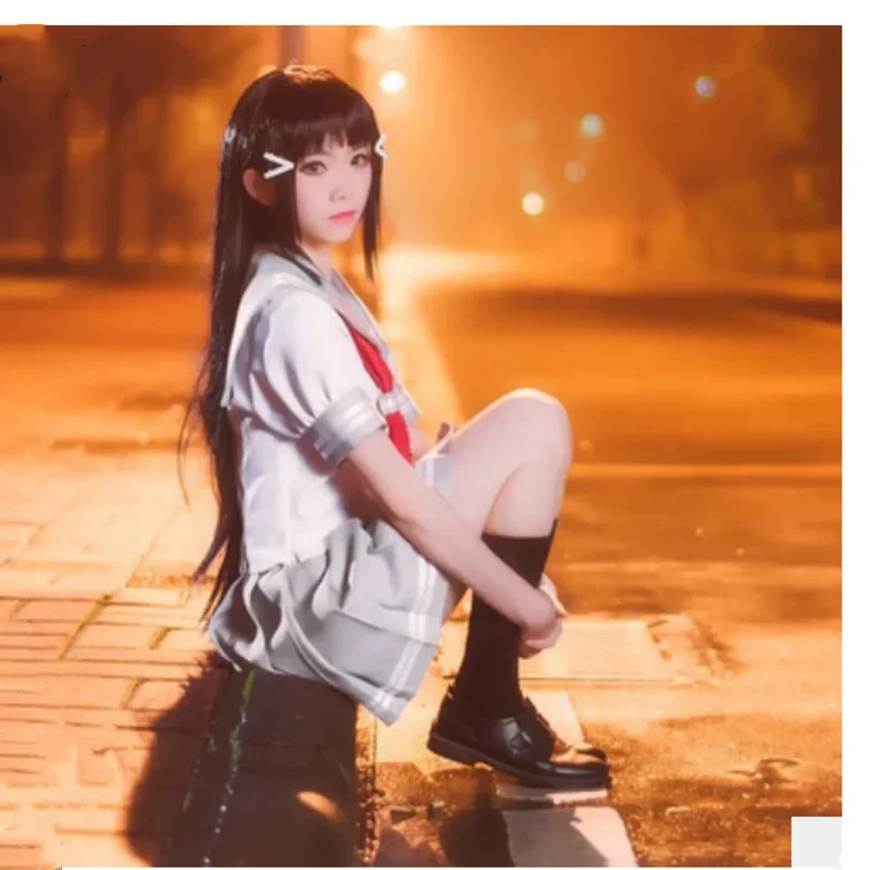 Anime Love Live Sunshine Cosplay Costume Takami Chika Girls Sailor Uniforms Love Live Aqours School Idol Project School Uniform