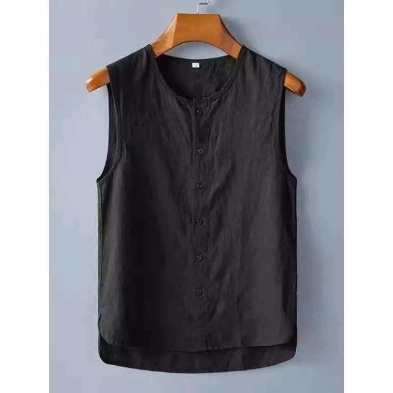 

Мужской жилет большого размера для осени и зимы, 300 Pou, в японском стиле, на пуговицах, модный, свободного кроя, с V-образным вырезом