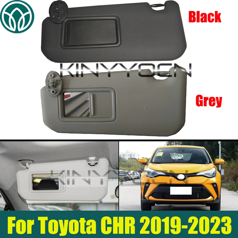 

Black Or Grey Sun Visor For Toyota CHR C-HR 2019-2023 Side Shade Sunvisor With Mirror Sunshade Cover Shade Sun Visor