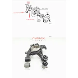 1PCS Rear Suspension Steering Knuckle Horn Bushing Rubber Sleeve For Pajero Montero Shogun V73W V63W V97W V93W MR374675 MR374674