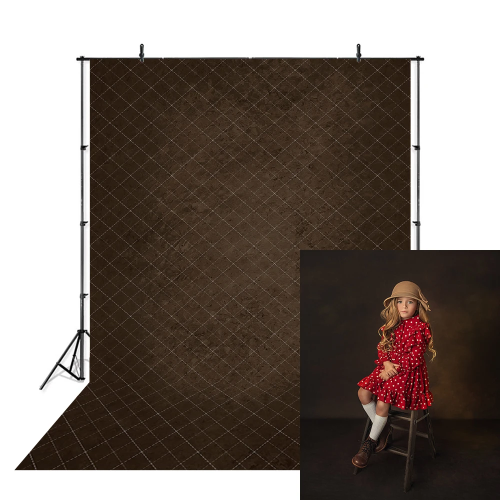 Retro Dark Brown Backdrops Abstract Solid Texture Props Child Newborn Photography Adult Decors Kids Backgrounds Photo Studio