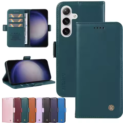 Wallet Magnetic Flip Card Slot Leather Case For Samsung Galaxy S30 Ultra S25 Plus S24 FE S23 S22 S21 S20 Lite 4G 5G S10 Cover