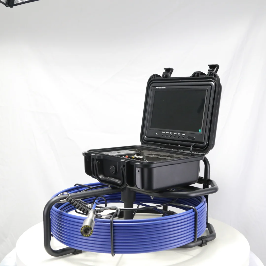 Telecamera per fognature OEM 720P 1080P Localizzatore DVR 512 opzionale Funzione WiFi con telecamera per ispezione tubi con schermo LCD da 9"