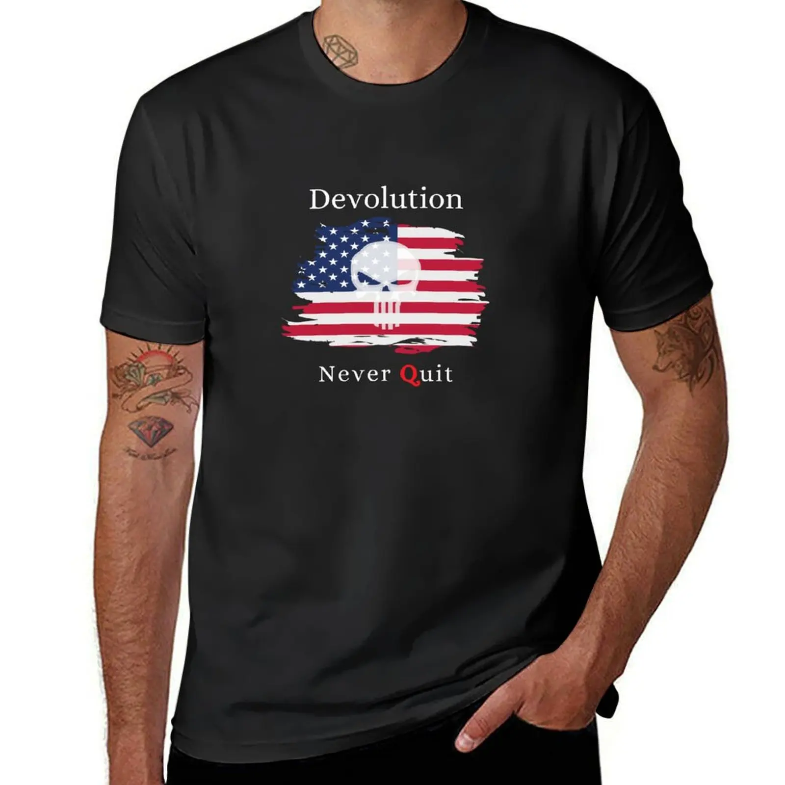 Devolution - Never Quit T-Shirt heavyweights customizeds men clothing