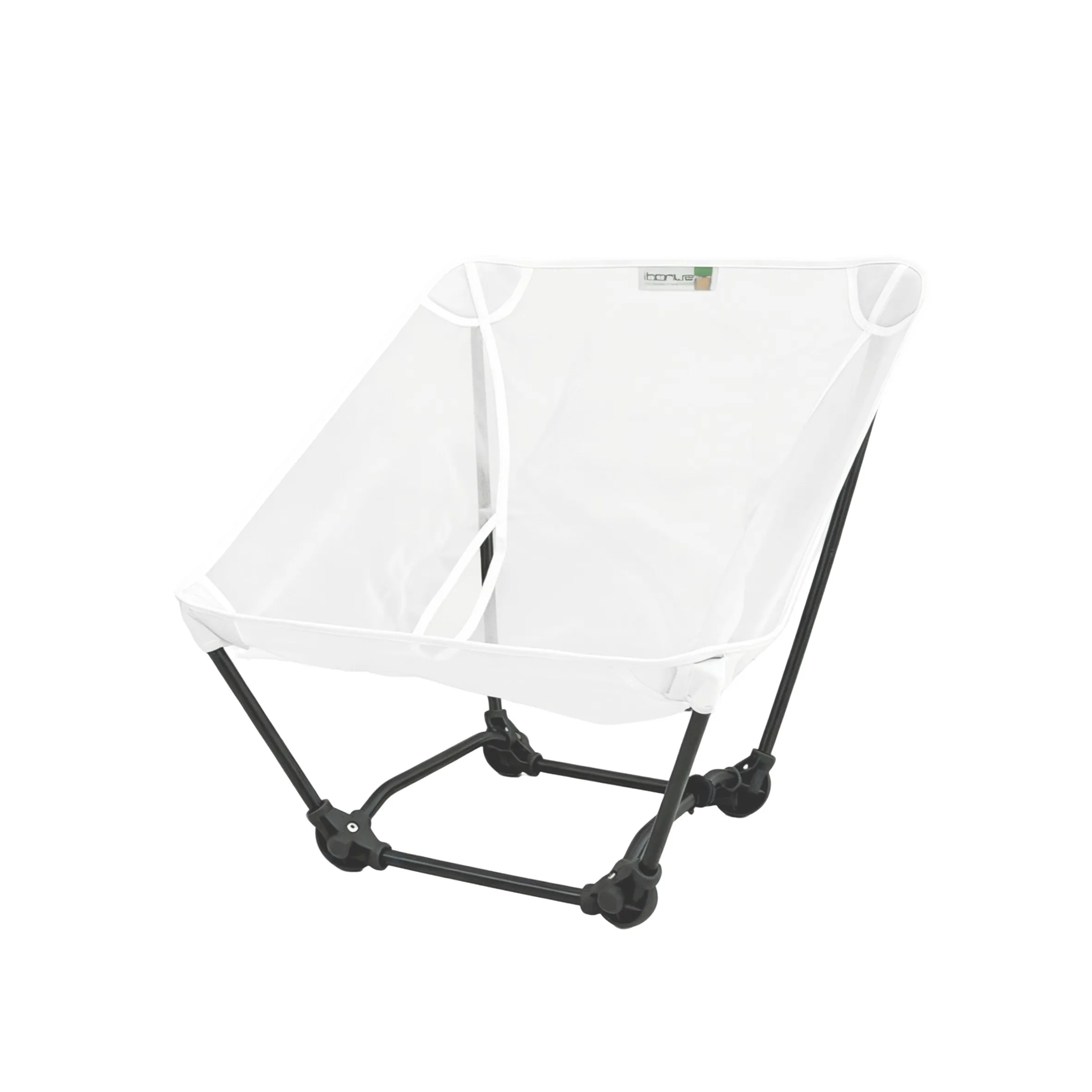 580g Ultraleichter Mondstuhl Tragbarer Klappbarer Campingstuhl 7001-T6 Aluminiumrahmen Netzrückenlehne für Wandern und Backpacking