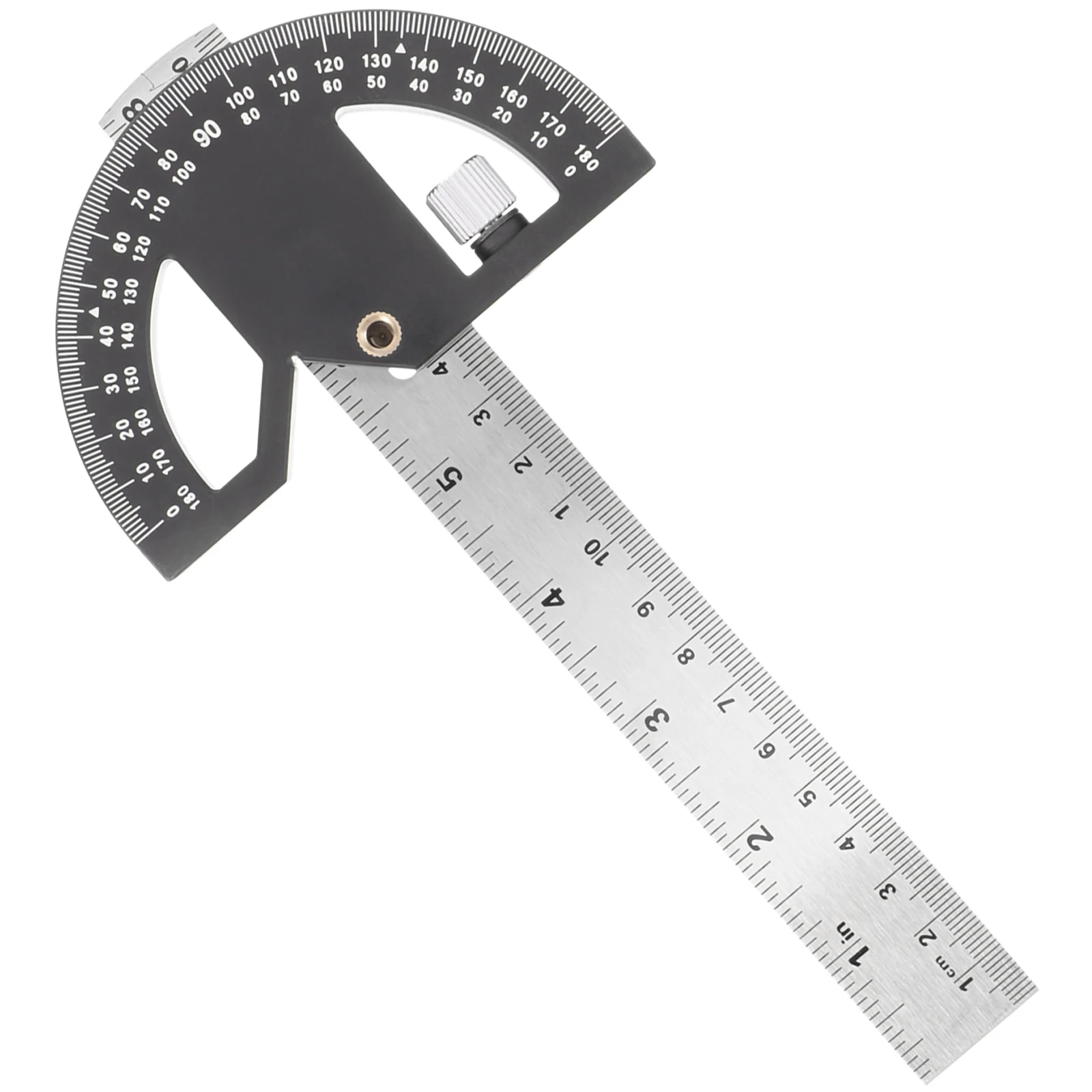 

1 Set Locking Angle Ruler Corner Woodworking Metal Precision Miter Saw Protractor Durable Edge Ruler Diy Home Improvement