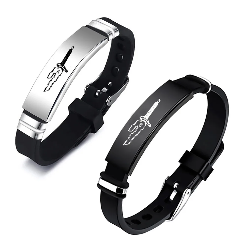 Anime Stainless Steel Bracelet Jujutsu Kaisen Fushiguro Toji Sword of Tianri Knife Pendant Cosplay Bracelets Bangle Unisex Jewel