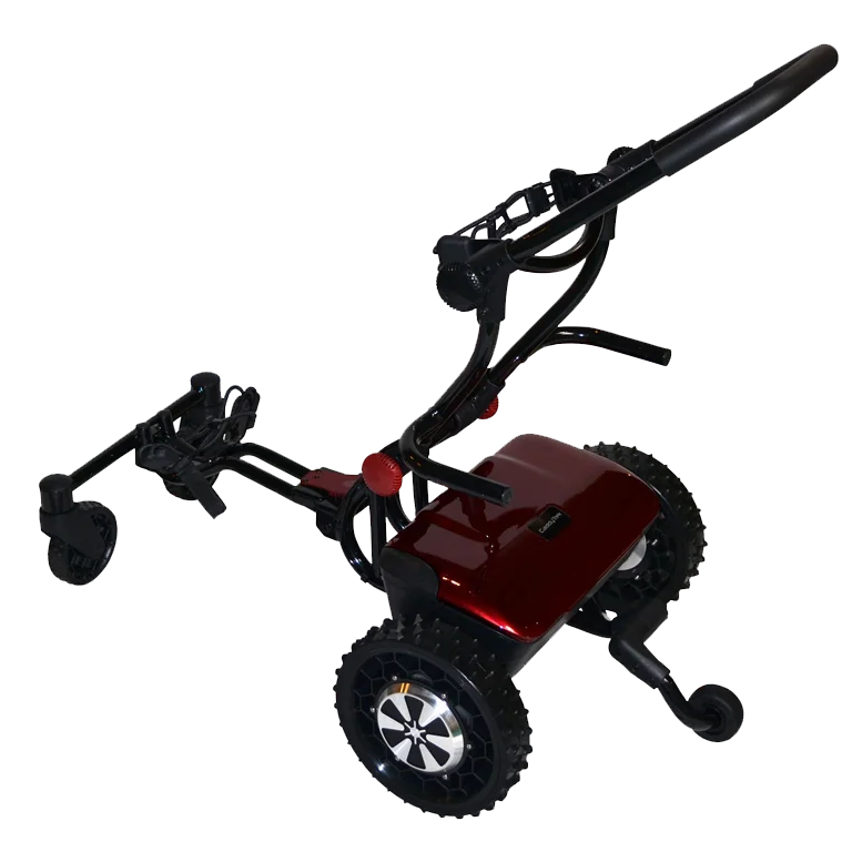 Follow Me Remote Control Electric Golf Bag Cart, Trolley Buggy Golf Club Car, Push Pull Caddy Scooter Transporter