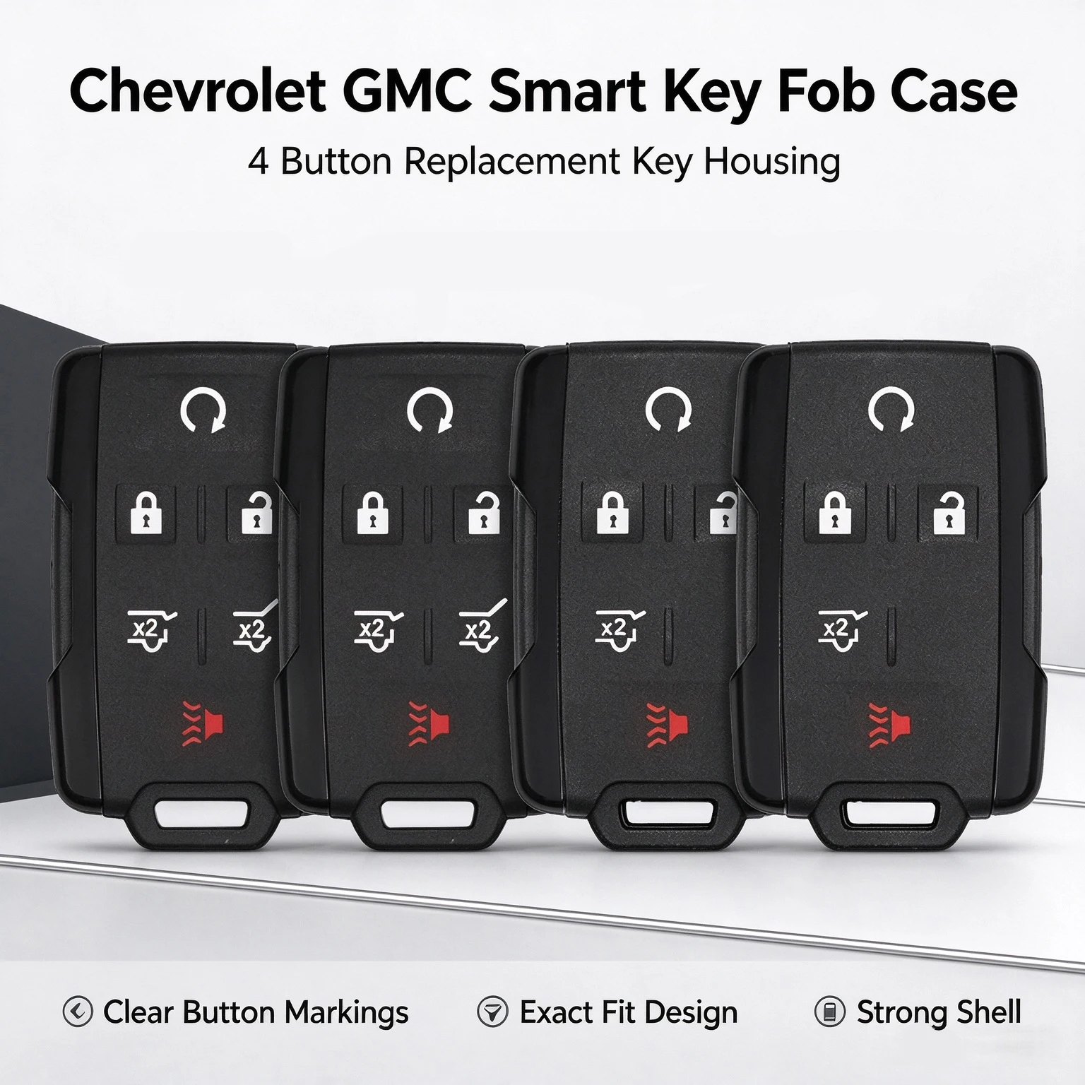 Chevrolet GMC 3/4/5/6 Button Smart Key Shell For Spark Sail Corsa Aveo Captiva Cruze Tracker Epica Nubira Malibu Optra Lanos Z71