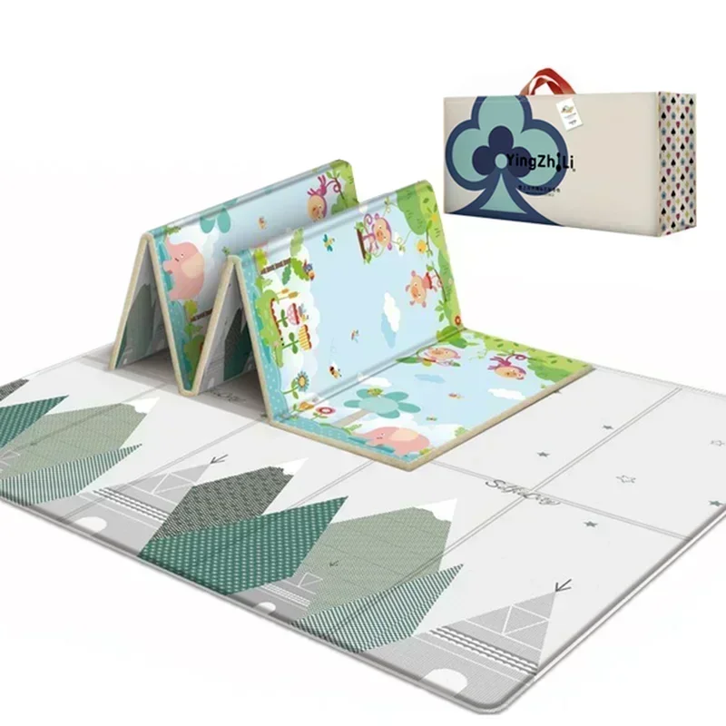 

Double-sided Kids Rug Soft Foam Carpet Game Playmat Waterproof Baby Play Mat Foldable Child Crawling Mat Tapetes Para Quarto New
