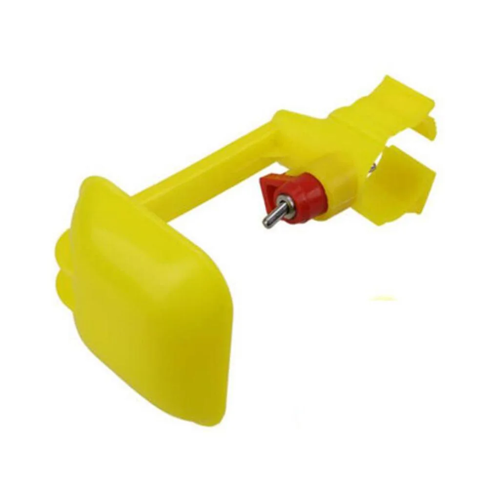 

4 Pcs Chicken Waterer Drip Cups Automatic Drinking Conjoined Dispenser for Poultry Farm Clean Water Save Duck Goose