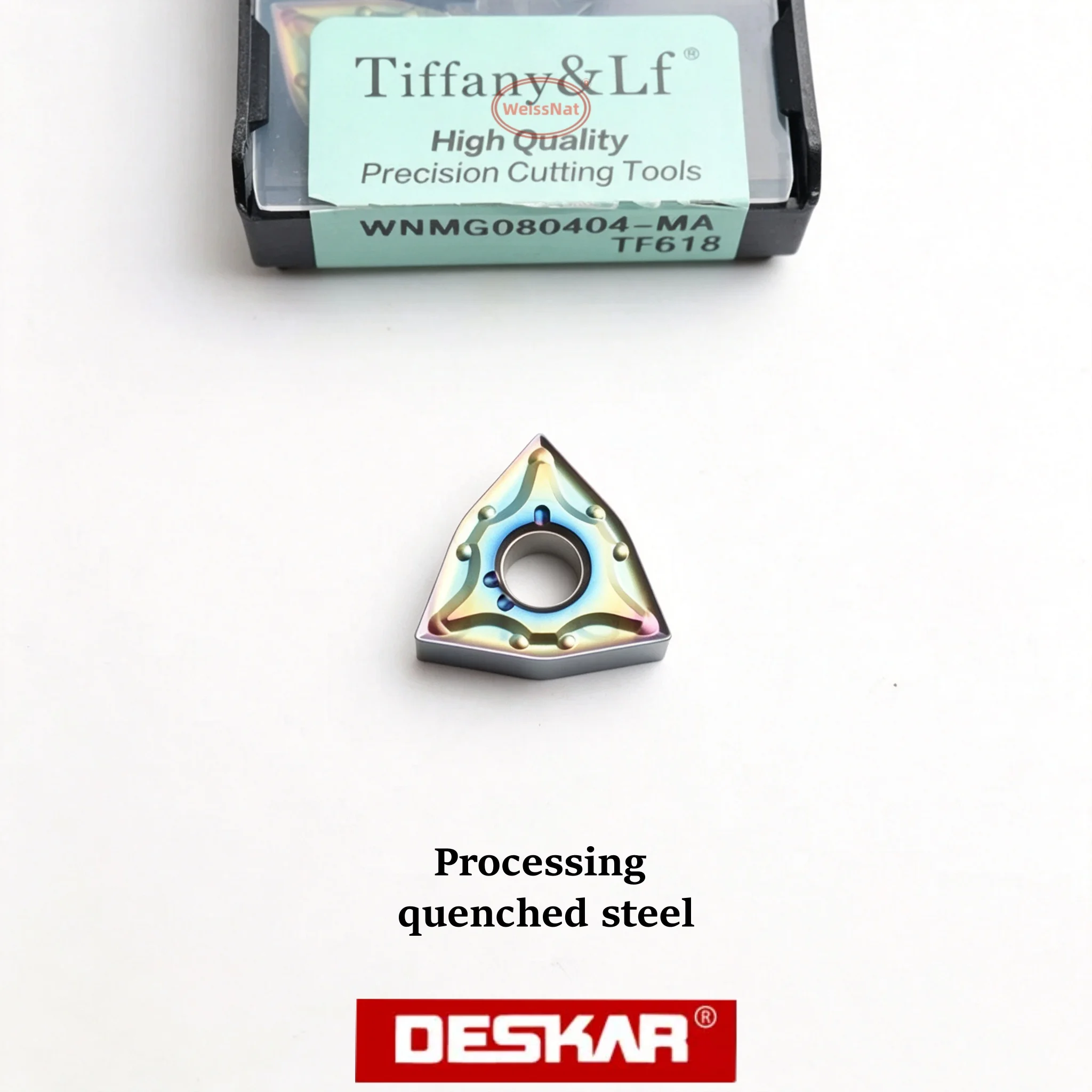 DESKAR WNMG080404 WNMG080408-MA MS MM TF618 Carbide Insert WNMG Inserts - view 2