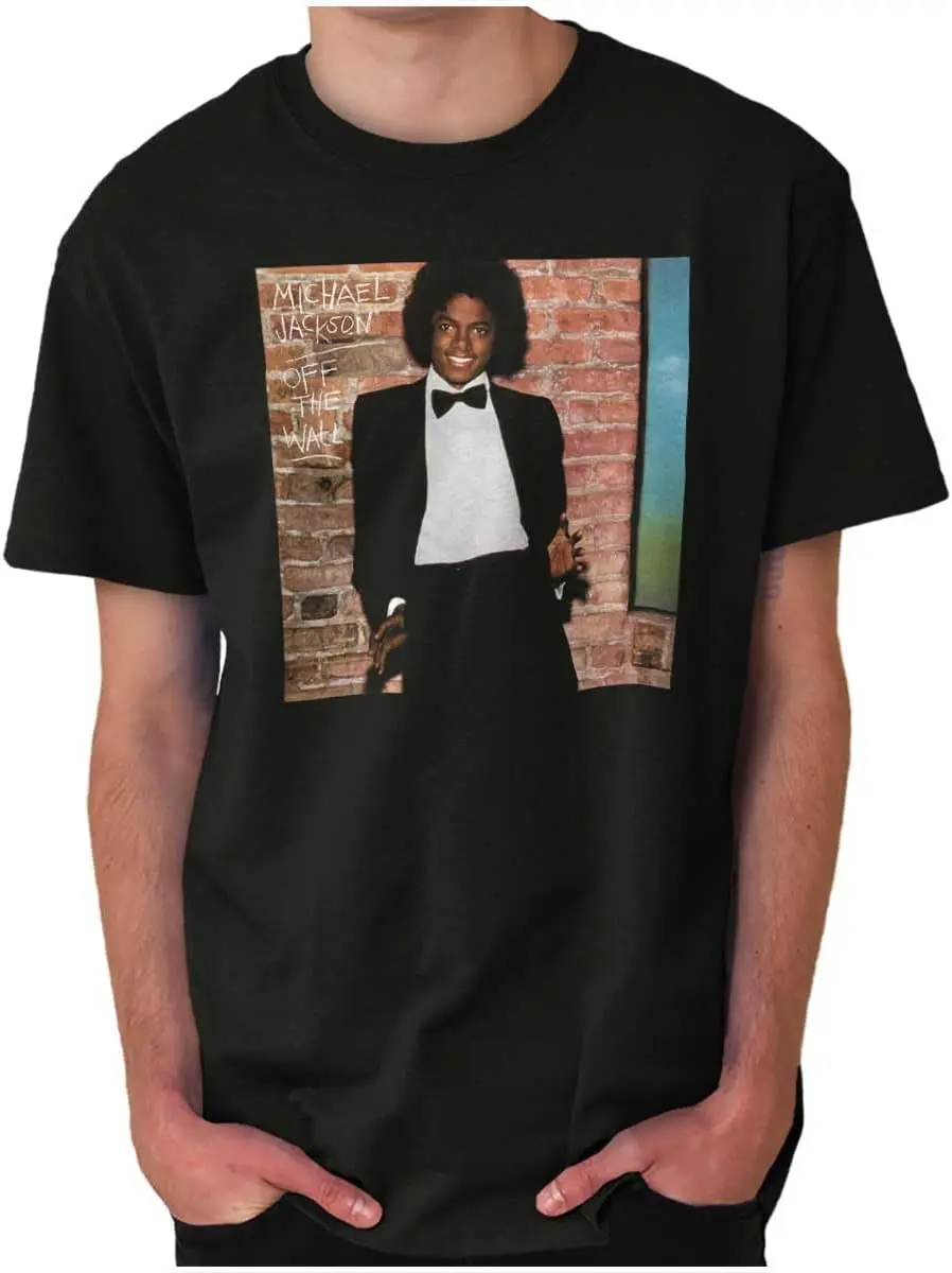 Michael Jackson Off The Wall Album Graphic T Shirt Men Or Women Unisex Pure Cotton Short-Sleeve Tee – Comfortable, Soft, Quick-Drying, and Suitable for Casual, Sports, and Outdoor Activities (Crew Neck)