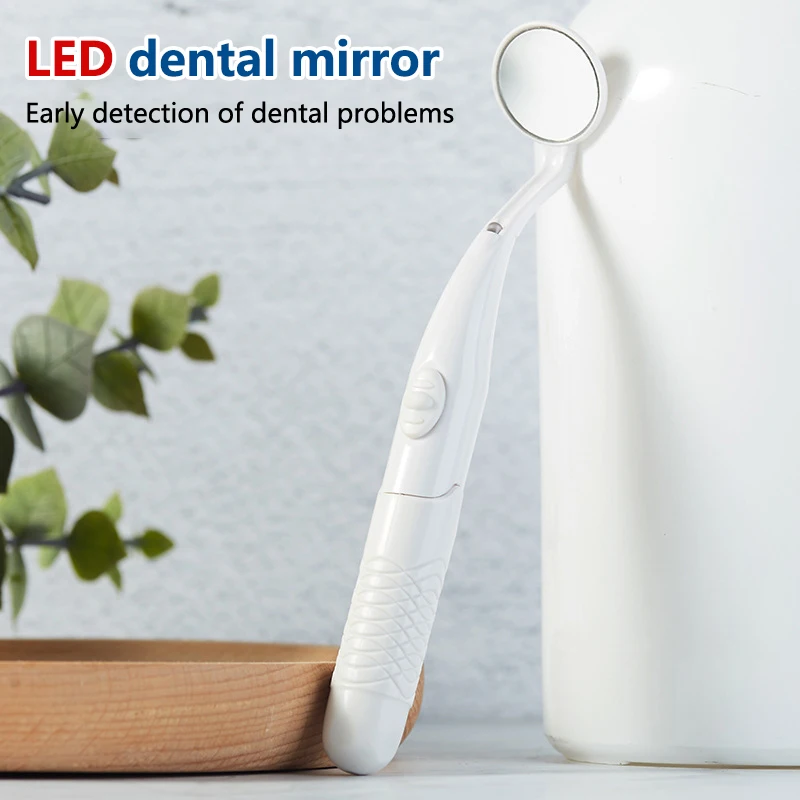 Miroir Buccal Dentaire avec Lumière LED, Super Brcorporelle, Anti-Buée, Dentiste, Inspection, Vérification de la Dentition, Mode