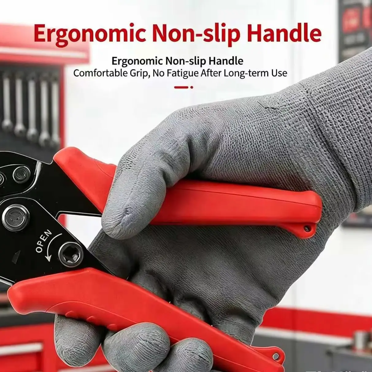 Multi functional ratchet crimping tool model for cold pressing special pliers for insulated and non insulated terminals image 5