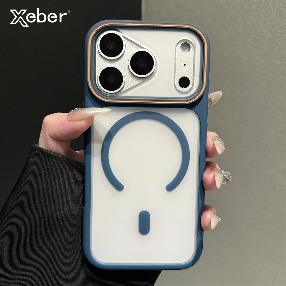 

Luxury for Magsafe TPU Magnetic Transparent Case for iPhone 17 16 15 14 13 12 11 Pro Max Plus Air Wireless Charging Back Cover