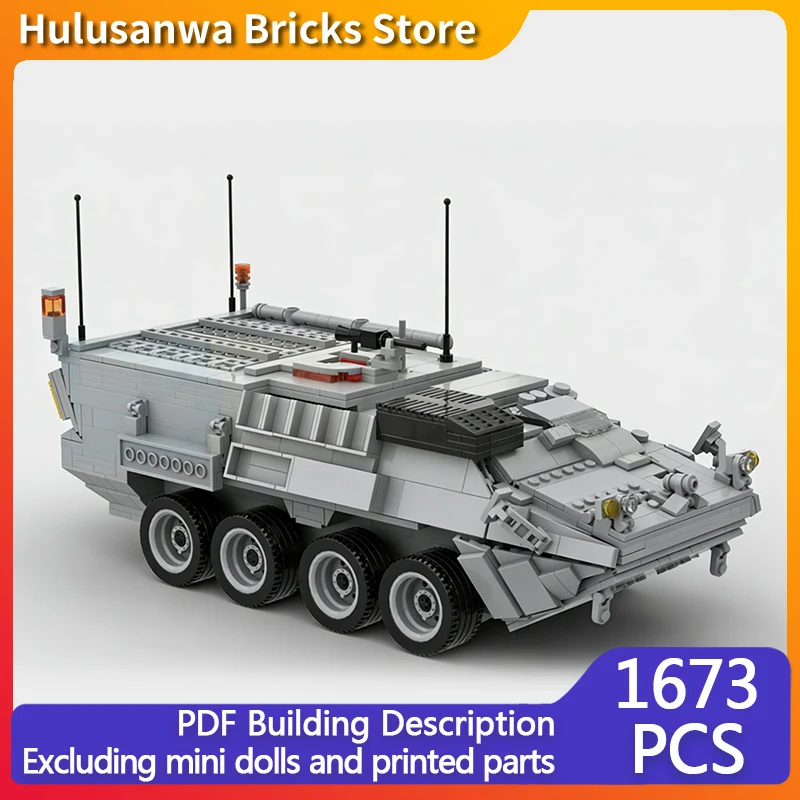 

M1129 Mortar Carrier Model MOC Building Bricks War Equipment Modular Technology Gifts Holiday Assemble Children Toys Suit