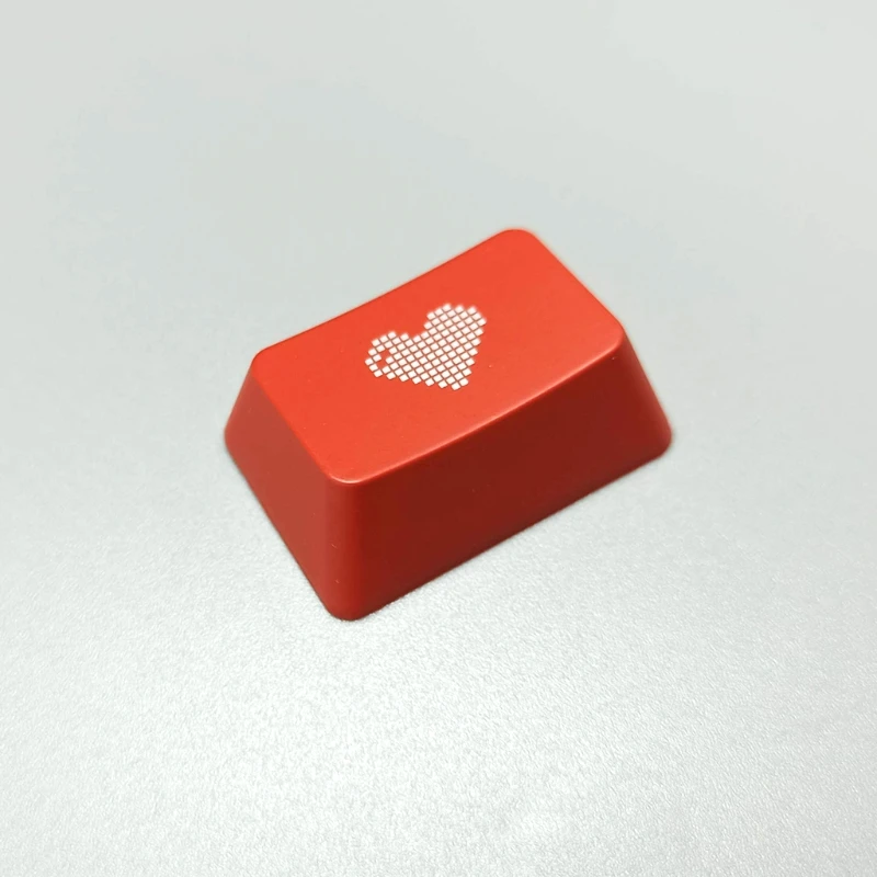 DIY ABS Keycap CTRL Red Heart Personality for Key Cover for Mechanical Keyboard G810 / G512 / G413/ DIY