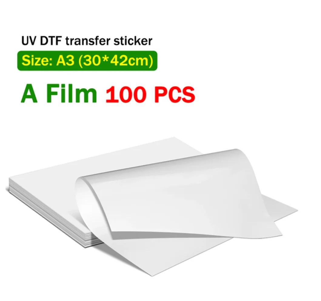 UV DTF AB Film For UV DTF Printer Directly To Film Printing Suitable for A3 A4 UV DTF Transfer Film Sticker UV Printer Machine