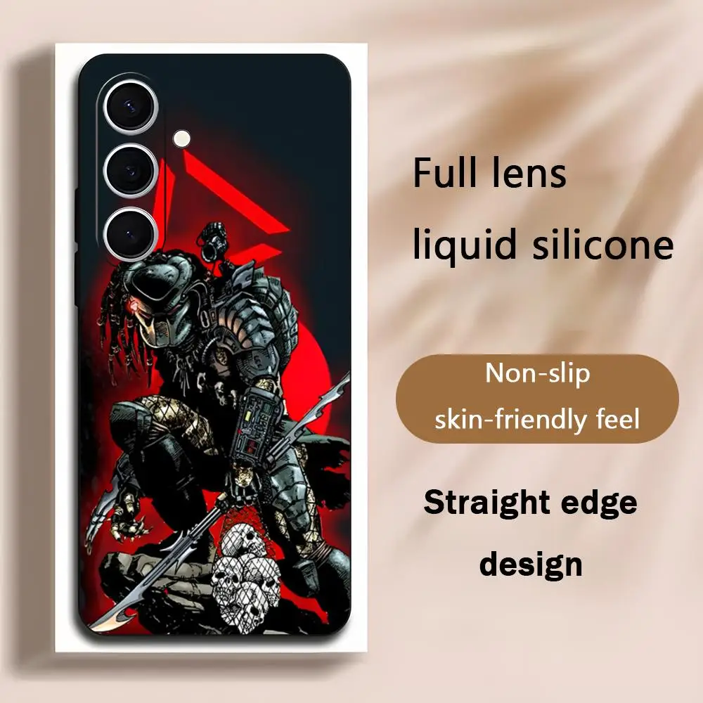 Cool P-Predator Movie Popular Phone Case For Samsung Galaxy S26 S25 S24 S23 S22 S21 Plus Ultra Note20 Soft Black
