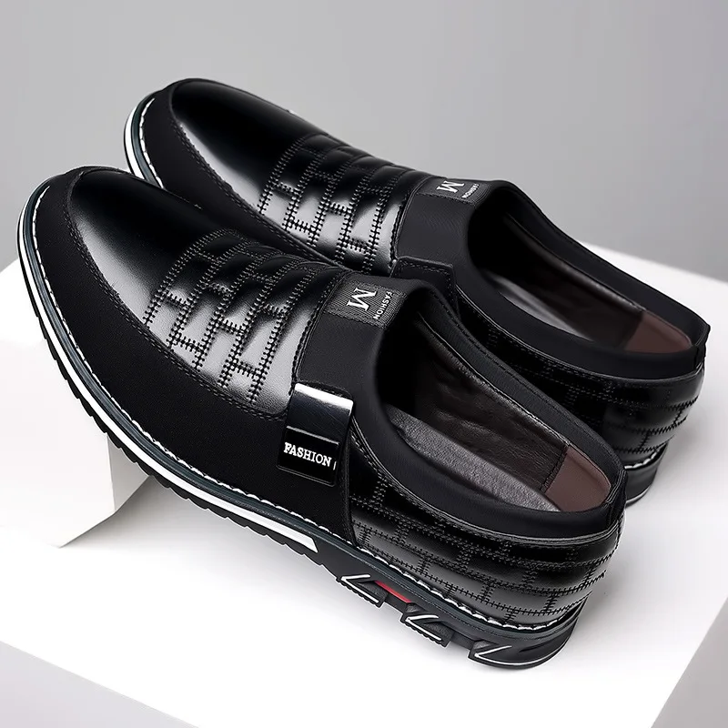 Men's Casual Leather Shoes Business Professional Office Comfort Men's Work Shoes Men's Loafers Plus Size 52 Zapatillas De Hombre