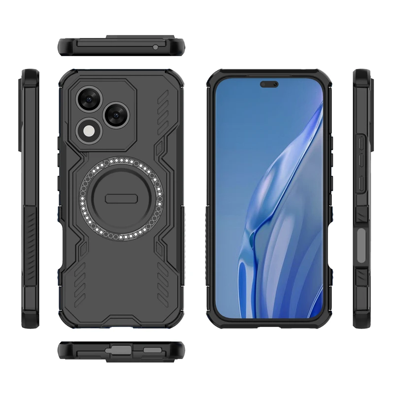 Armor Case For Honor 400 Lite Magnetic Adsorption Wireless Charge Cover Honor 400 200 Lite 400 Pro Case For Honor 400 Lite Case