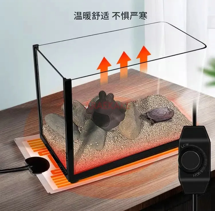 

Turtle tank heating pad temperature control climbing pet fighting fish pet insulation breeding box electric heating fish tank he