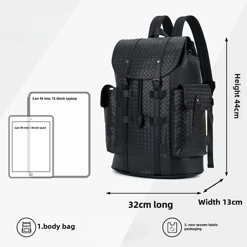 New Fashionable and Elegant Men's Business Travel Large Capacity Backpack with Double Shoulders for Male College Students