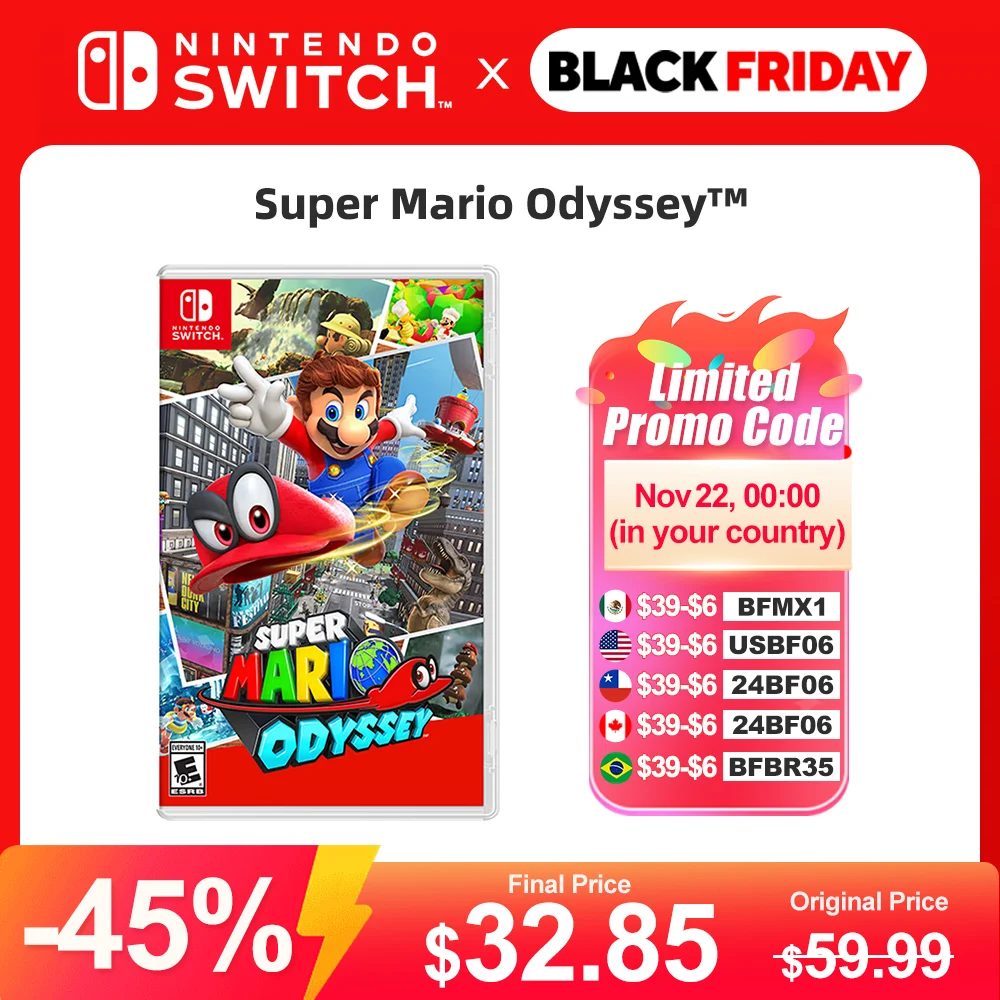 Super Mario Odyssey Nintendo Switch Game Deals 100% Official Original Physical Game Card Action Genre for Switch OLED Lite