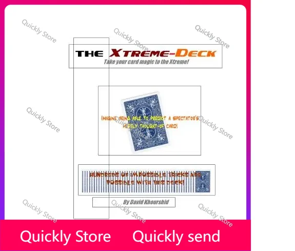 

Колода Xtreme от Дэвида Khourshid Фокусы (мгновенная загрузка) Быстрая отправка