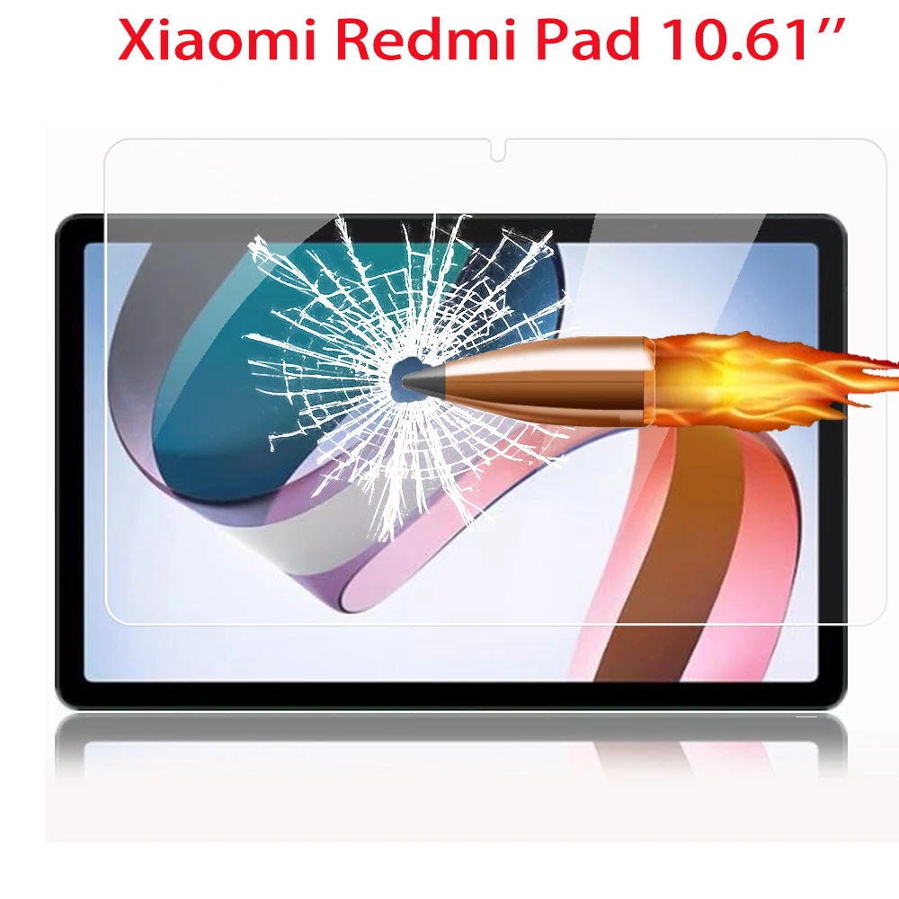 

9H Tempered Glass For Xiaomi Redmi Pad 10.6 inch Explosion-Proof Film Screen Protector for Redmi Pad 2022 Protective Film