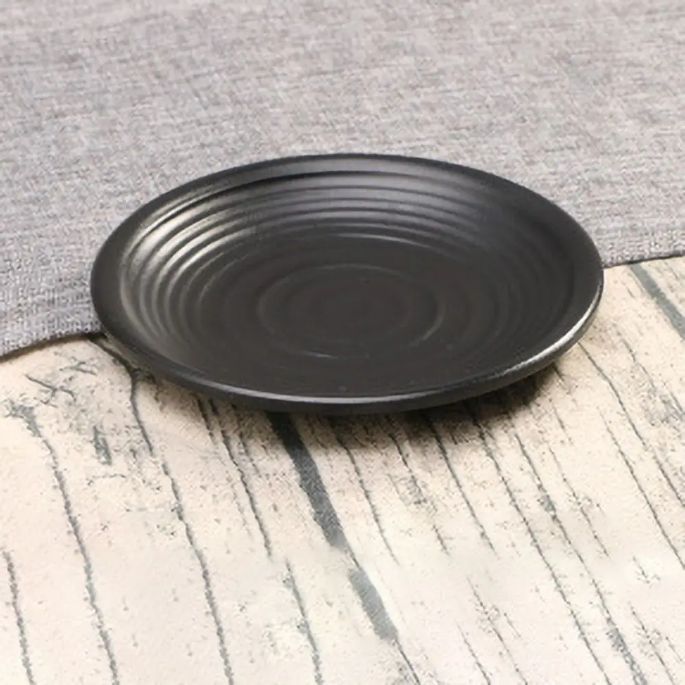 6pcs Japanese Style Round Melamine Plate Imitation Porcelain Frosted Appetizer Tray Fall-resistant Salad Plate Restaurant - view 4