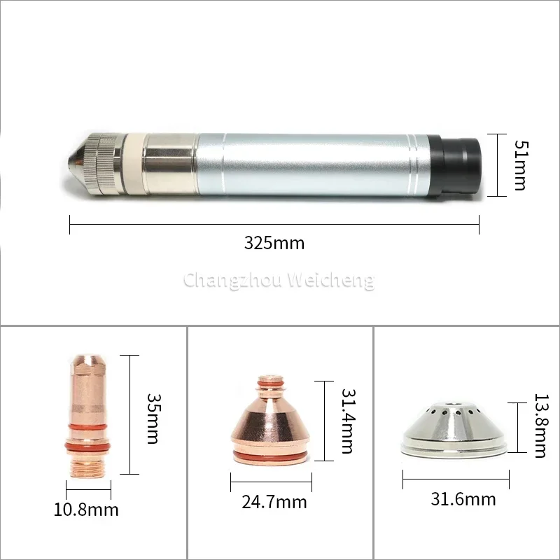 2025年高品質YK330空冷式8M水ミストプラズマ切断トーチヘッド