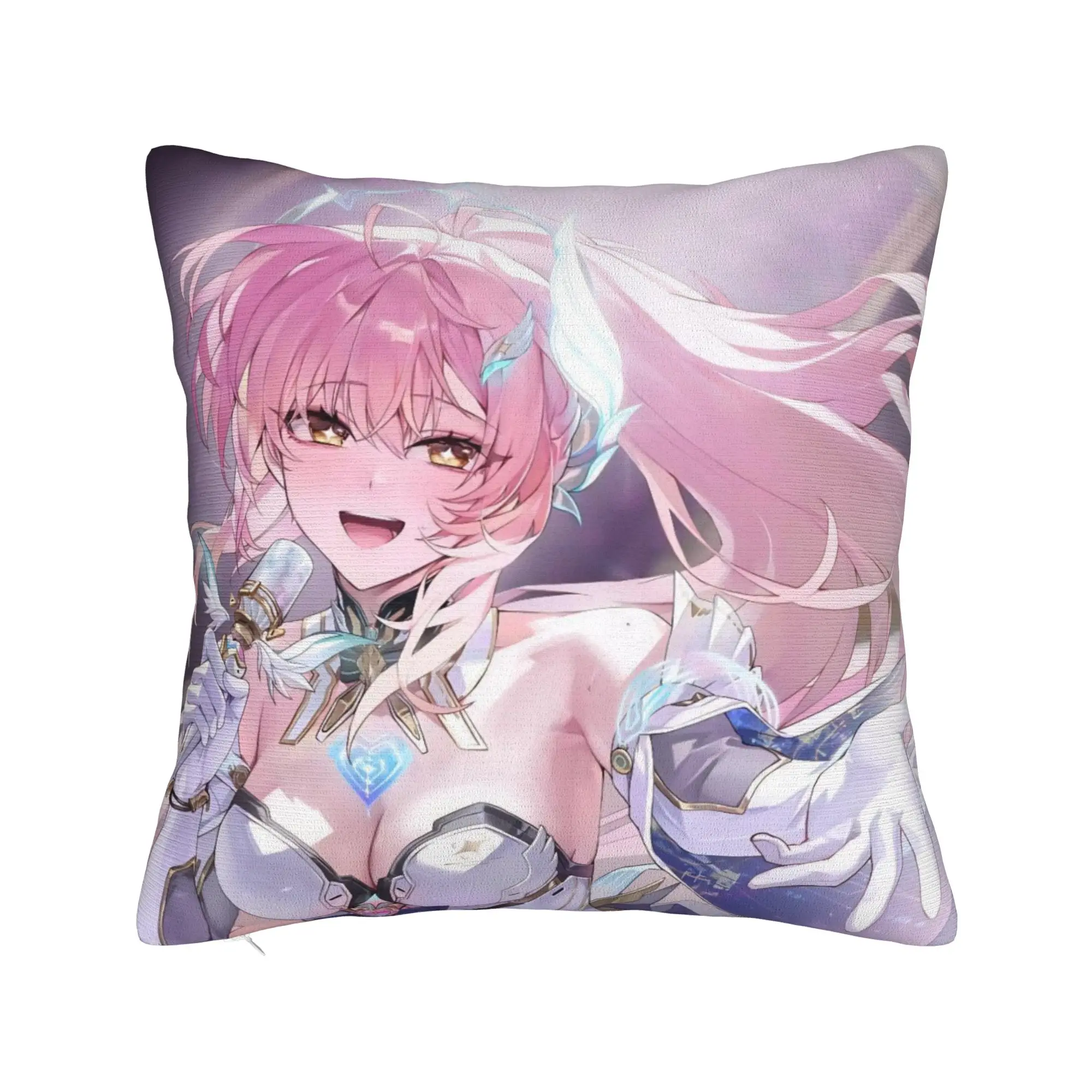 Game Wuthering Waves Aemeath Pillowcase Printed Polyester Cushion Cover Gift  Throw Pillow Case Cover Car Square 18''