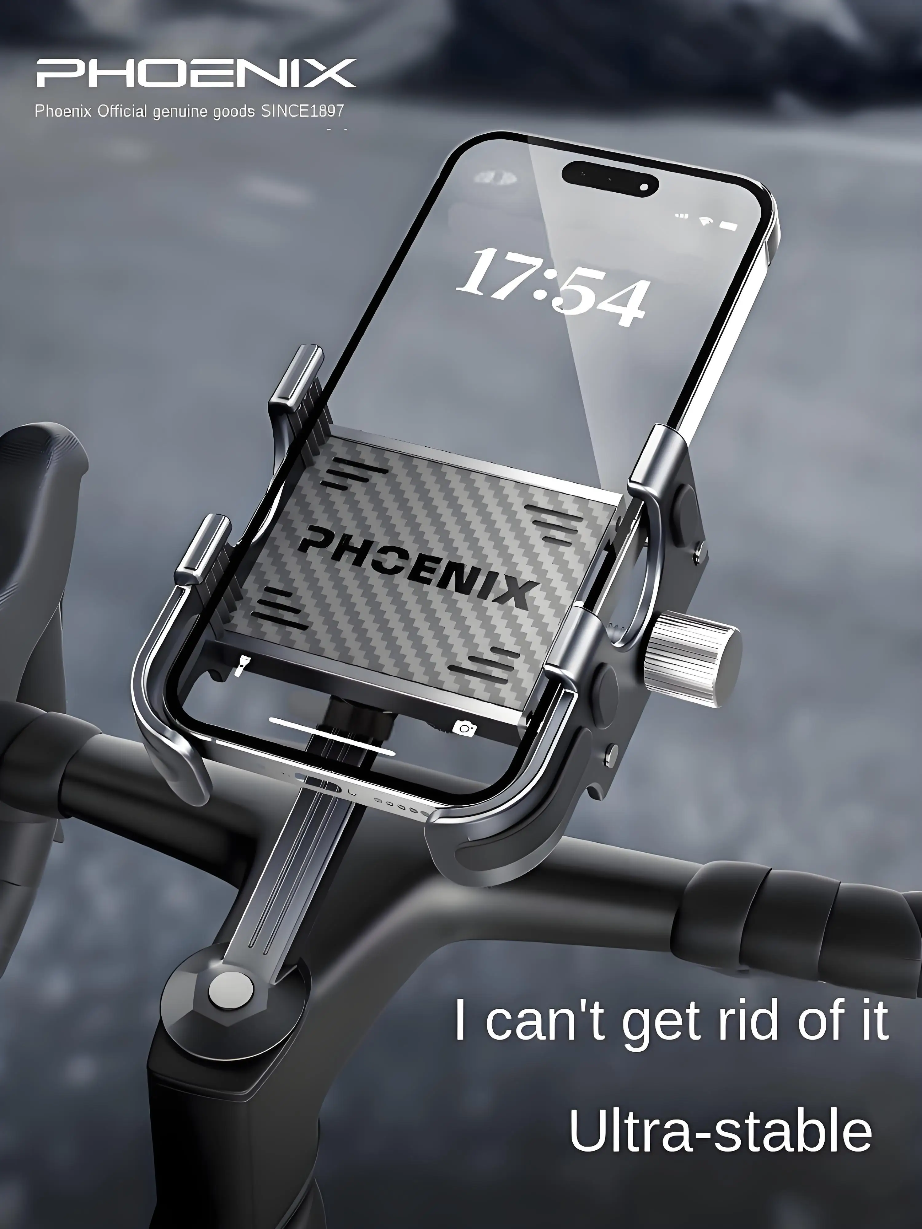 

2025 New Bike Phone Mount Anti Shake Navigation Holder for Bicycles E bikes Motorcycles Delivery Rider Special