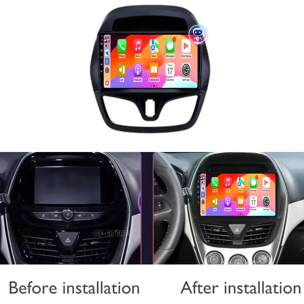 Android 16 2K QLED For Chevrolet Spark 2015 -2018 Carplay Auto Car Radio Multimedia Video Player Navigation GPS 4G WIFI BT