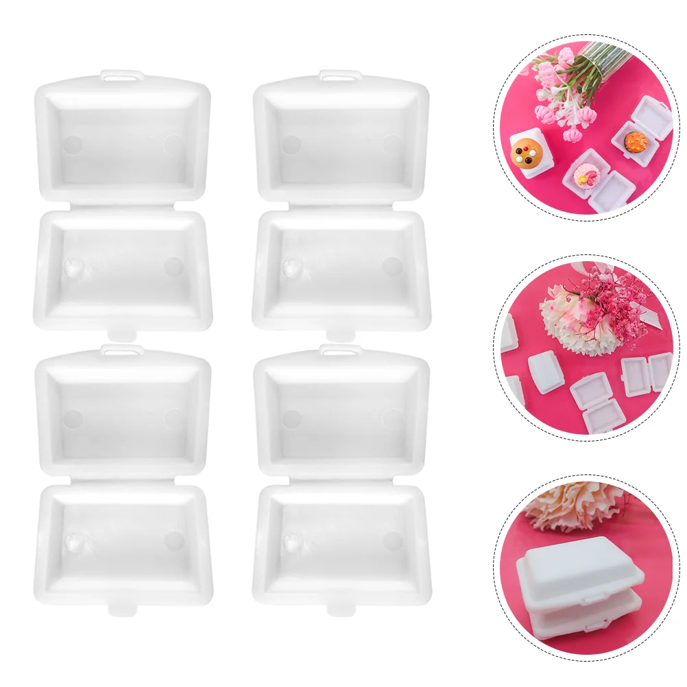 

4 Pcs Mini Lunch Box Jar Toy House Adorable Kids Miniature Accessory Takeaway