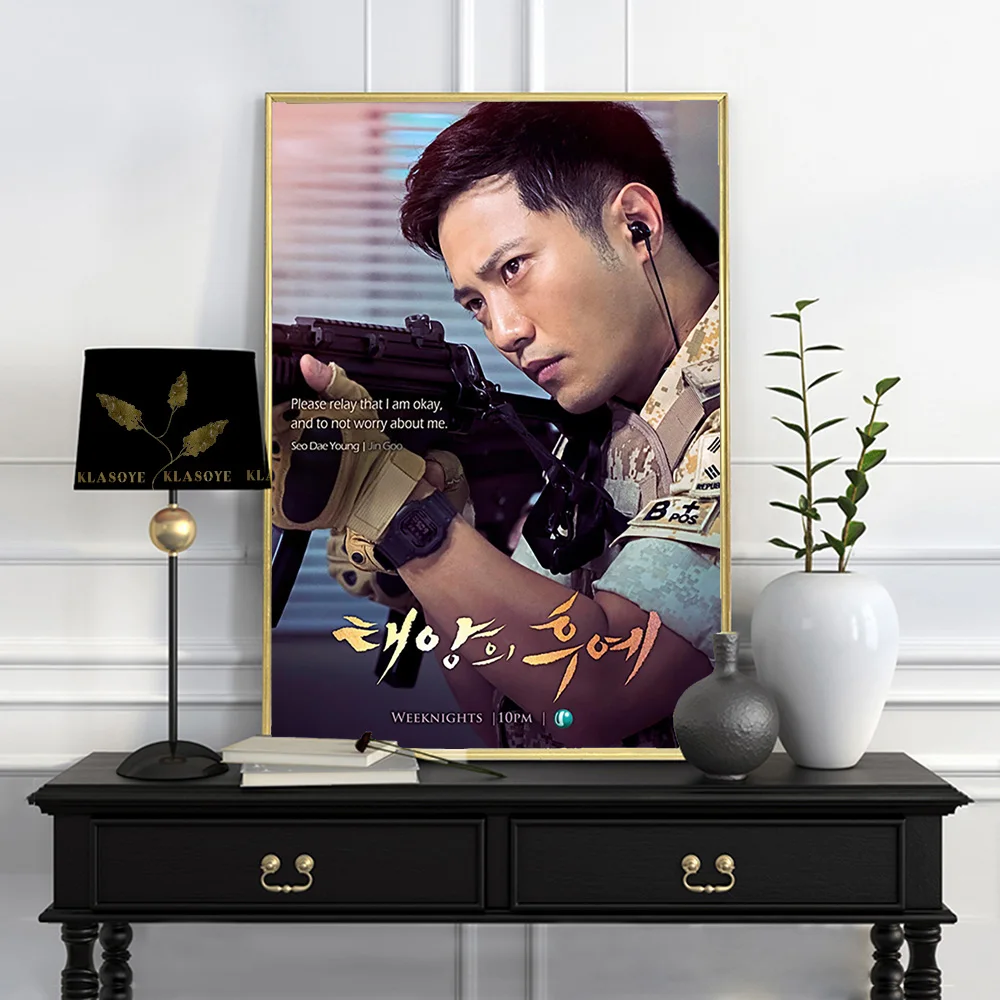 Descendants Of The Sun Poster Romantic Love TV Series Canvas Painting Art Print Wall Sticker Home Decor