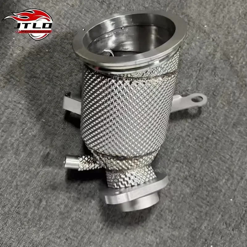 Heat Shield Coated Exhaust Header Downpipe for GR Yaris 1.6 Turbo 3 Cylinder G16E-GTS Engine Performance Upgrade