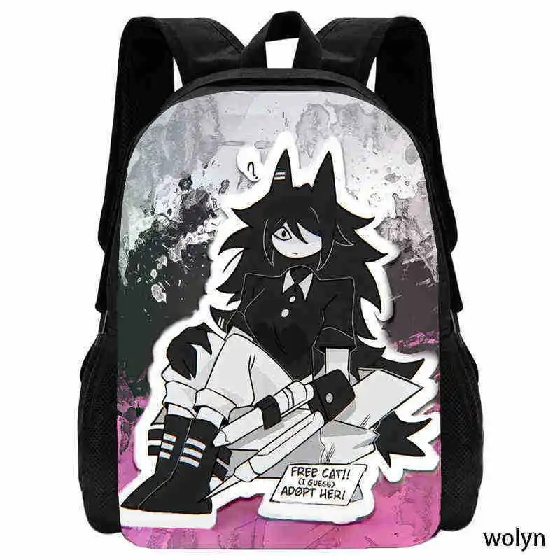 Miss Circle Compass Backpack School Bag Double layer Backpack Superhero Bag Book Computer Bag Mochila